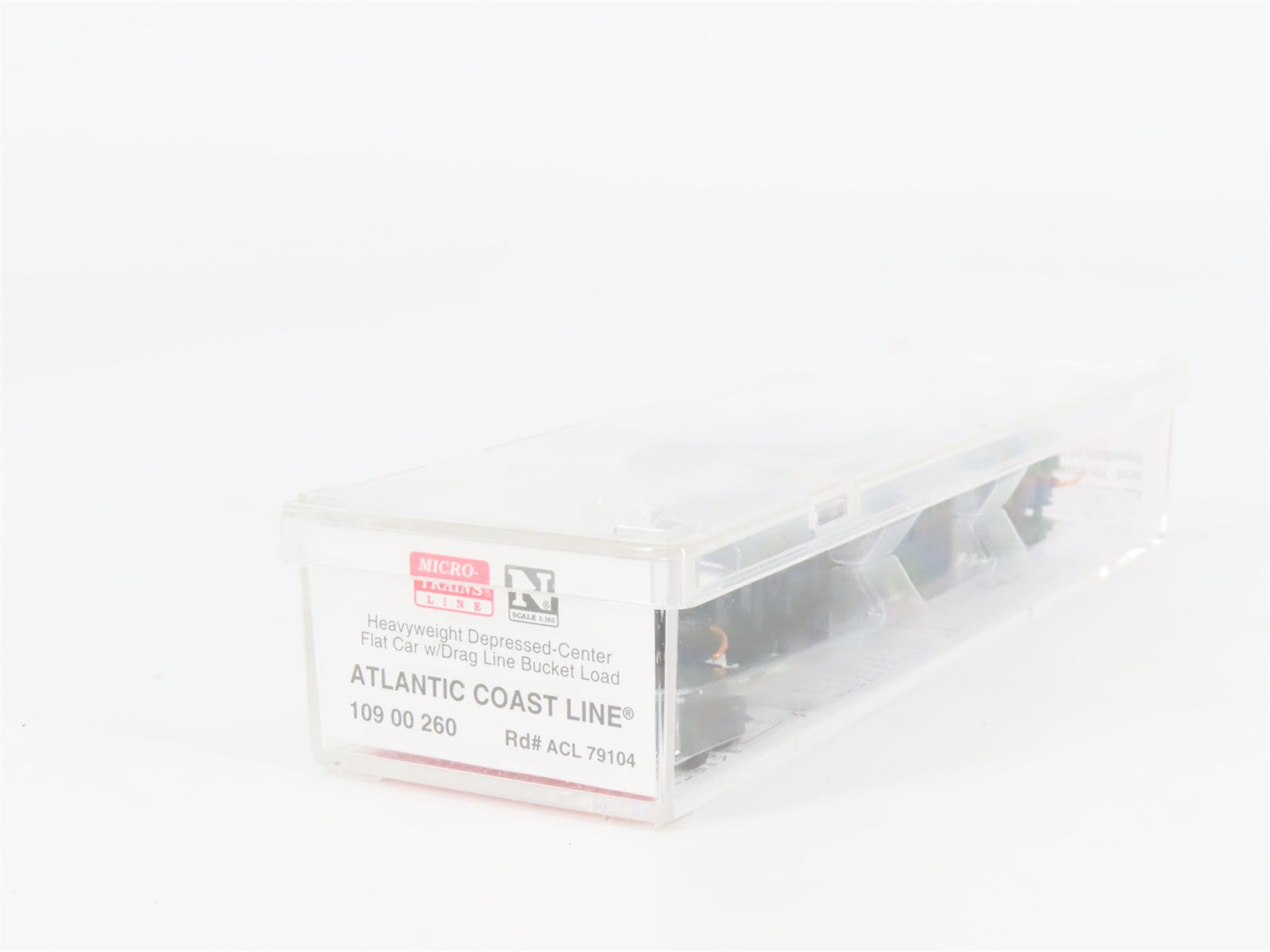 N Scale Micro-Trains 10900260 Atlantic Coast Line Depressed-Center Flat Car RTR
