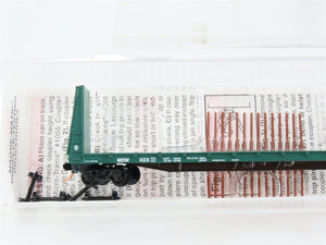 N Scale Micro-Trains 54100 Minnesota, Dakota & Western 61' Bulkhead Flat Car RTR