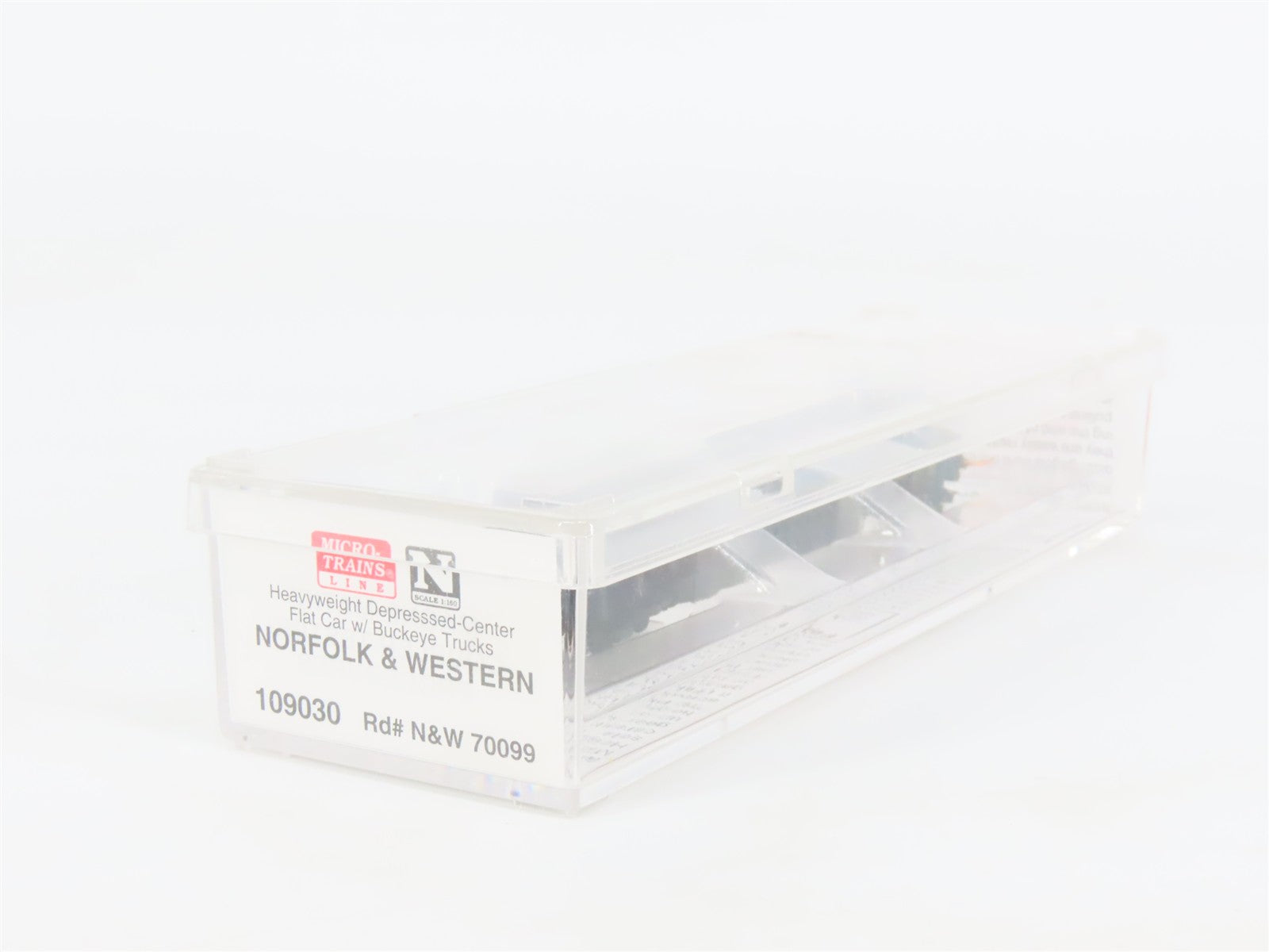 N Scale Micro-Trains 109030 N&W Norfolk & Western Flat Car 70099 RTR