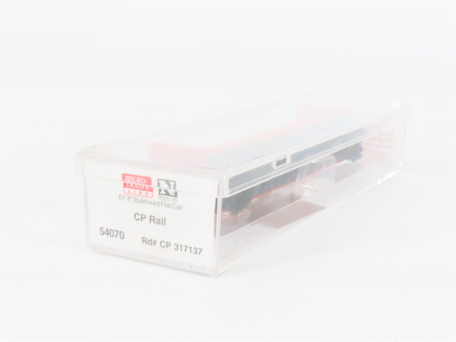 N Scale Micro-Trains 54070 CP Rail Bulkhead Flat Car 317137 RTR