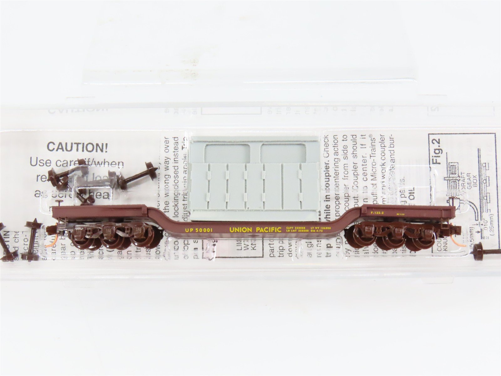N Scale Micro-Trains 109220 UP Union Pacific Flat Car 50001 RTR
