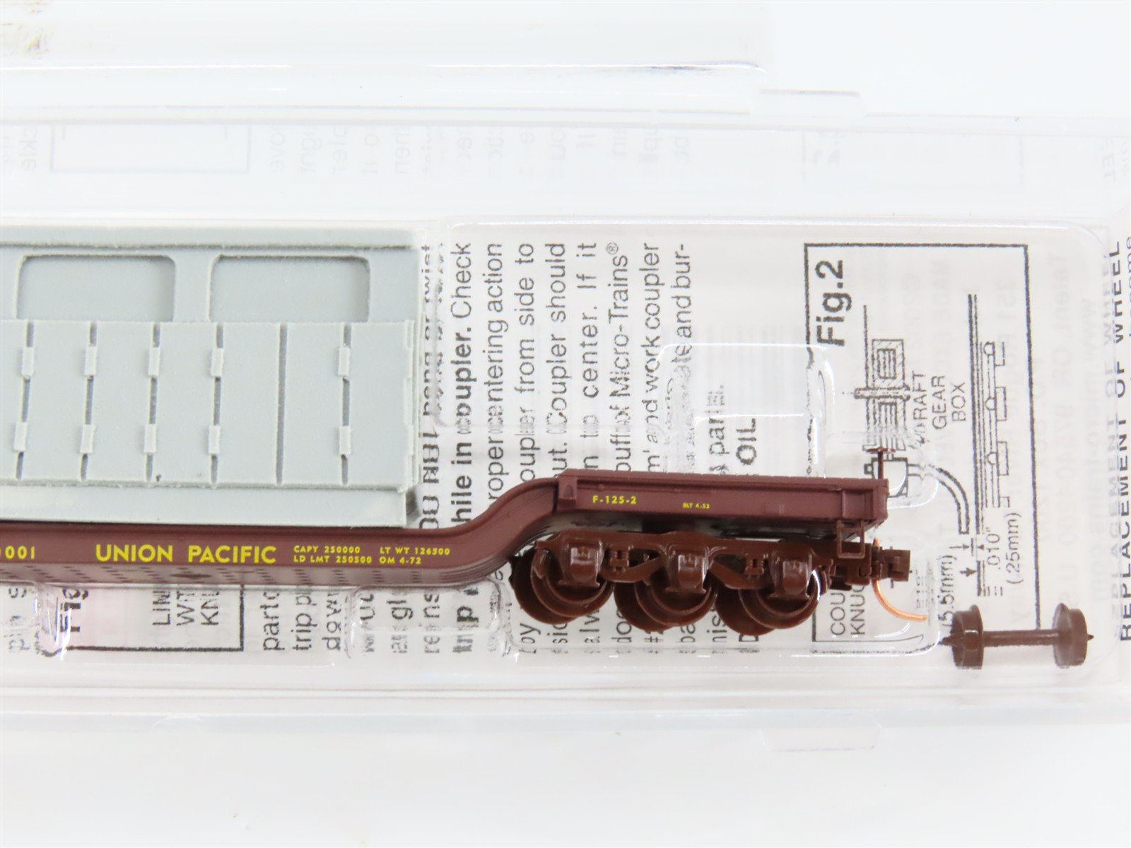 N Scale Micro-Trains 109220 UP Union Pacific Flat Car 50001 RTR