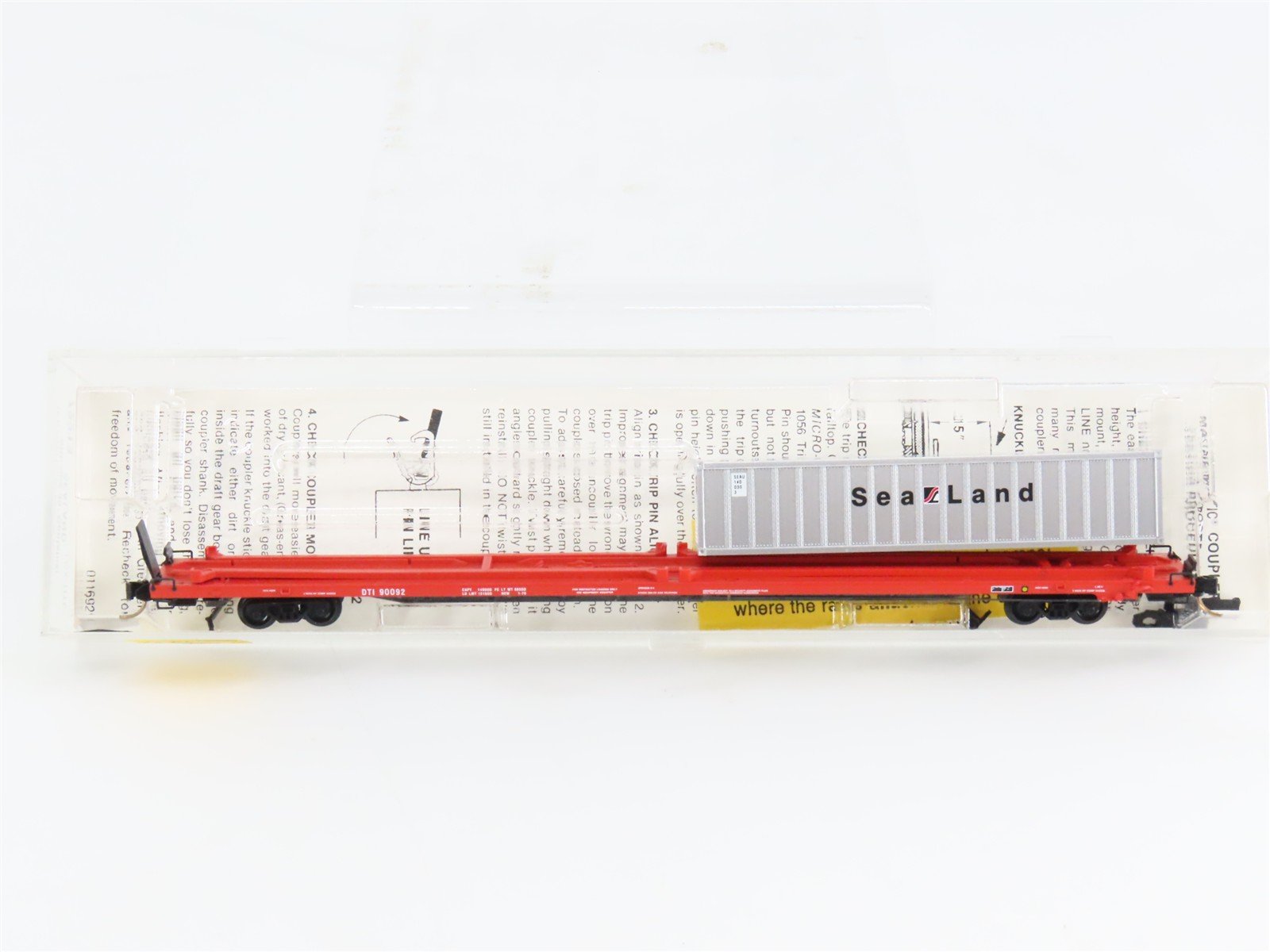 N Scale Micro-Trains 72213 DTI Detroit Toledo & Ironton 89' Flat Car 90092 RTR