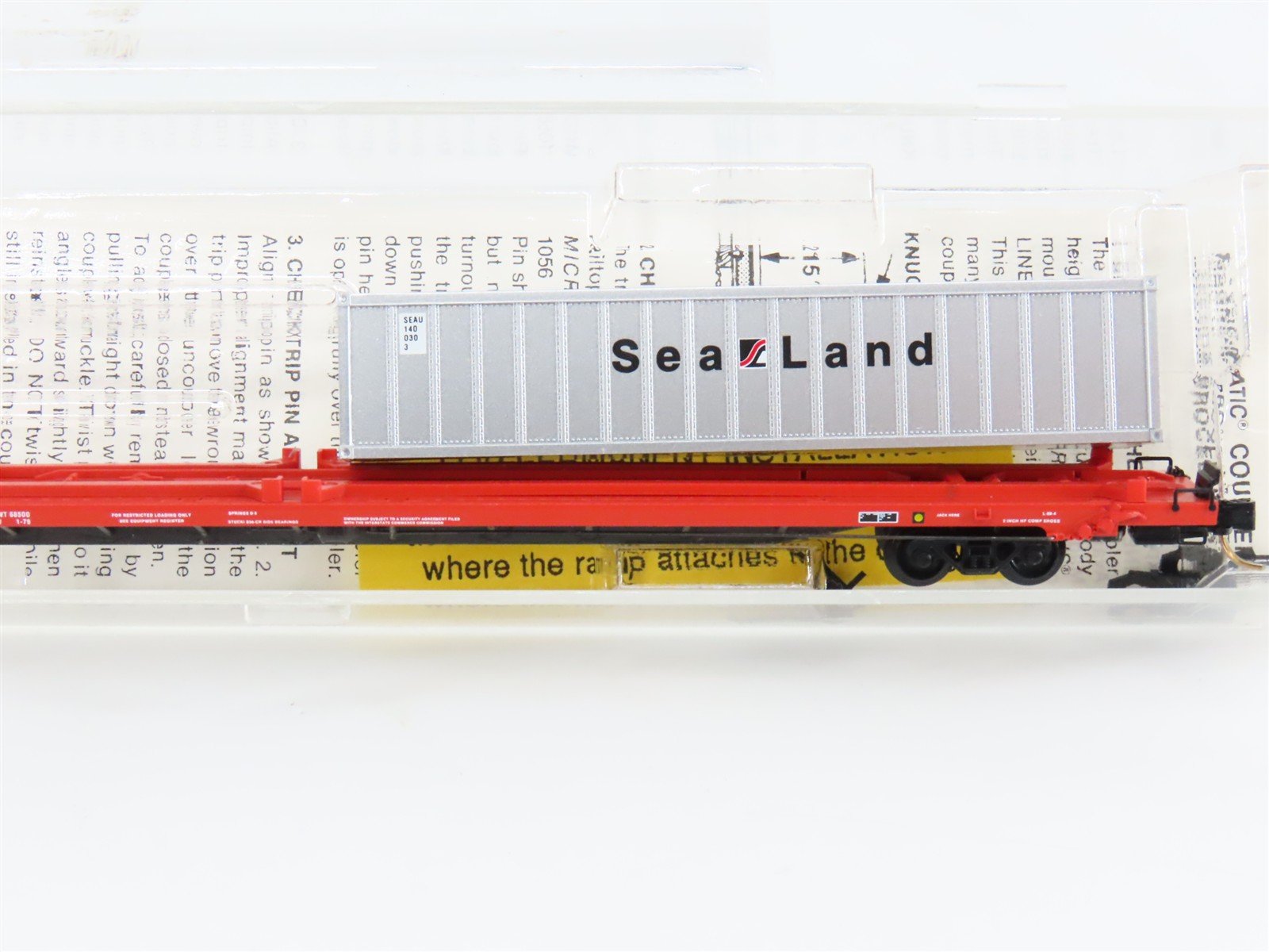 N Scale Micro-Trains 72213 DTI Detroit Toledo & Ironton 89' Flat Car 90092 RTR