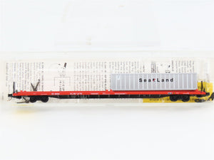 N Scale Micro-Trains 72213 DTI Detroit, Toledo & Ironton 89' Flat Car 90092 RTR