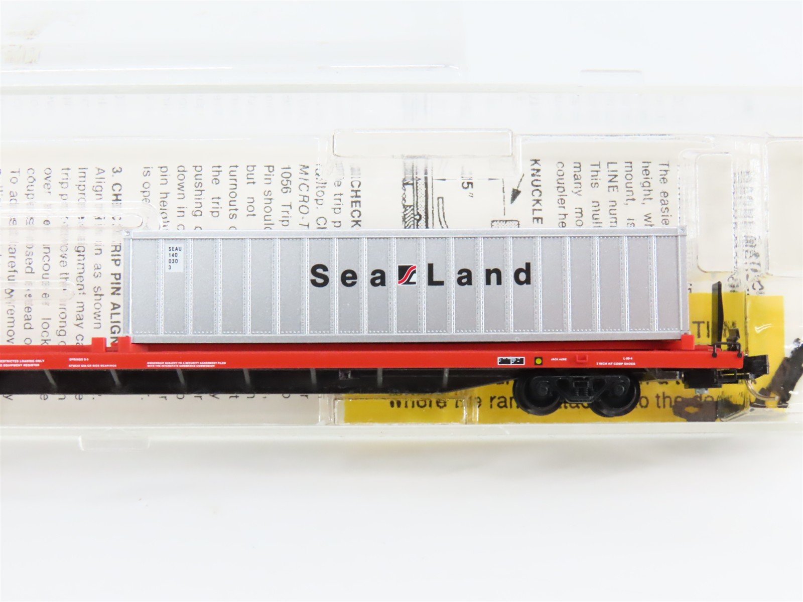 N Scale Micro-Trains 72213 DTI Detroit, Toledo & Ironton 89' Flat Car 90092 RTR