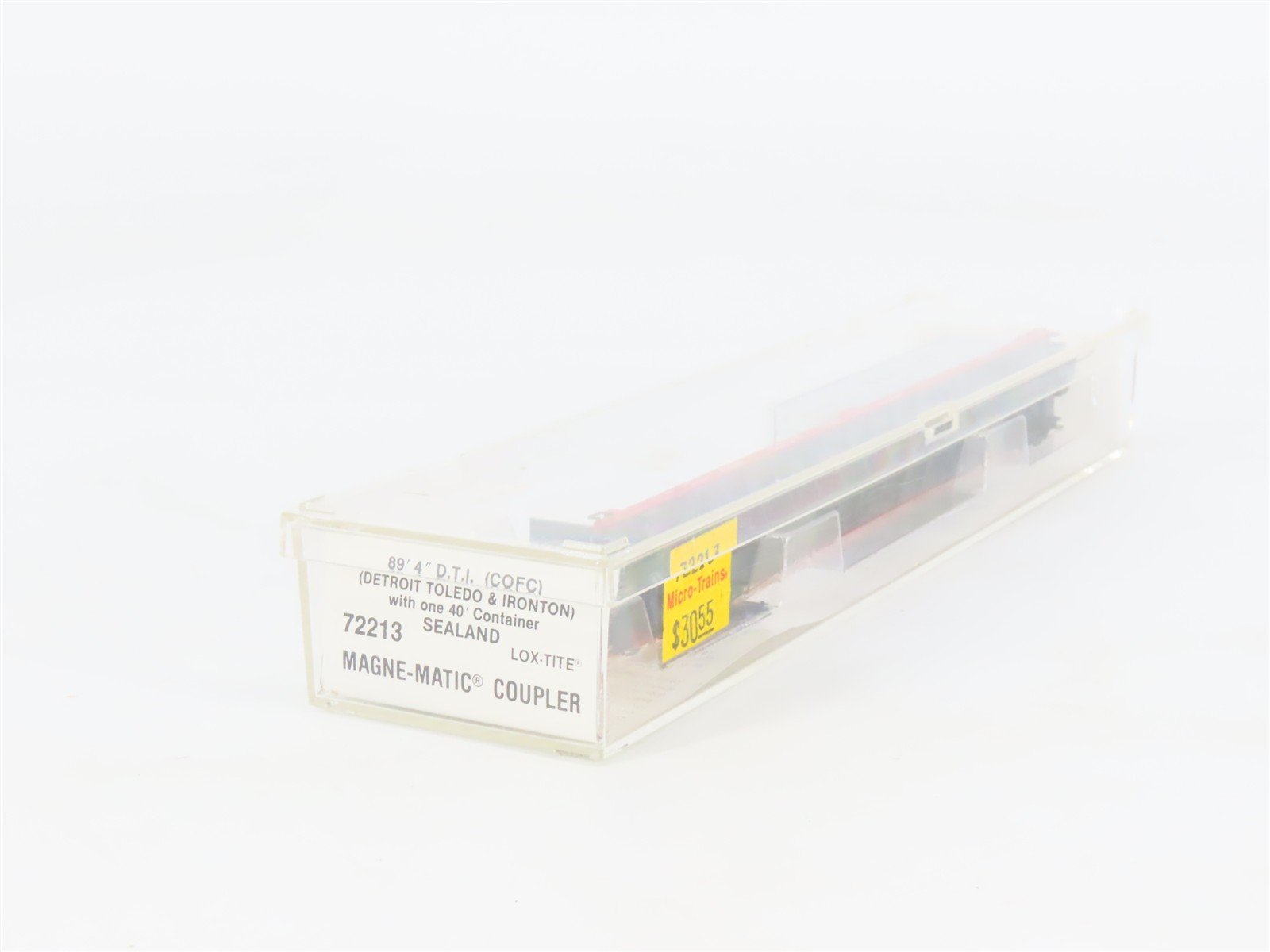 N Scale Micro-Trains 72213 DTI Detroit, Toledo & Ironton 89' Flat Car 90092 RTR