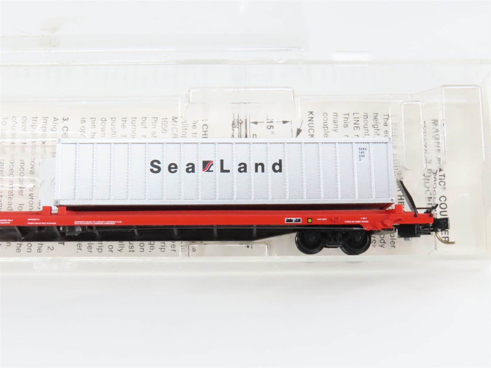 N Scale Micro-Trains 72213 DTI Detroit, Toledo & Ironton 89' Flat Car 90092 RTR