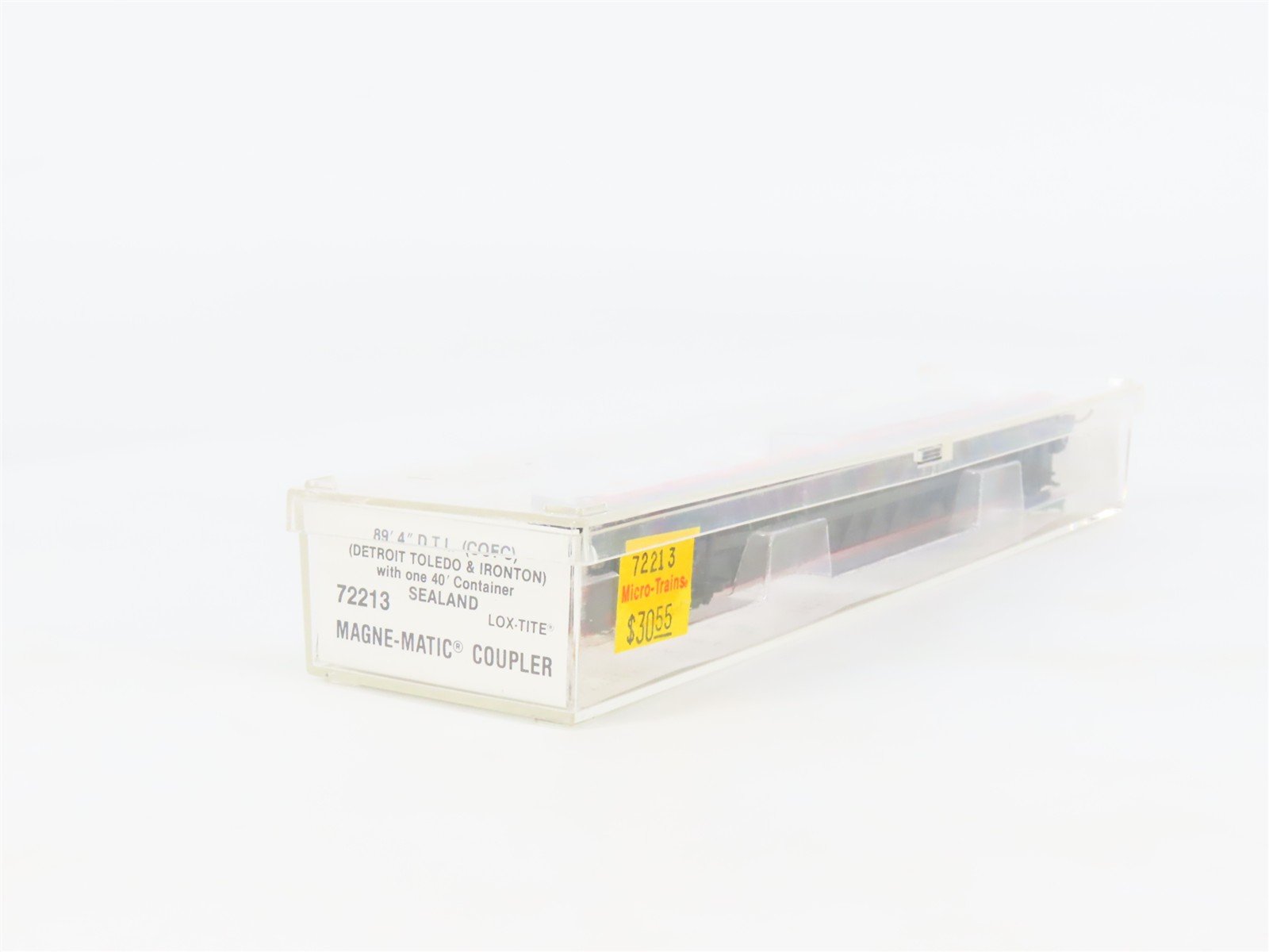 N Scale Micro-Trains 72213 DTI Detroit, Toledo & Ironton 89' Flat Car 90092 RTR