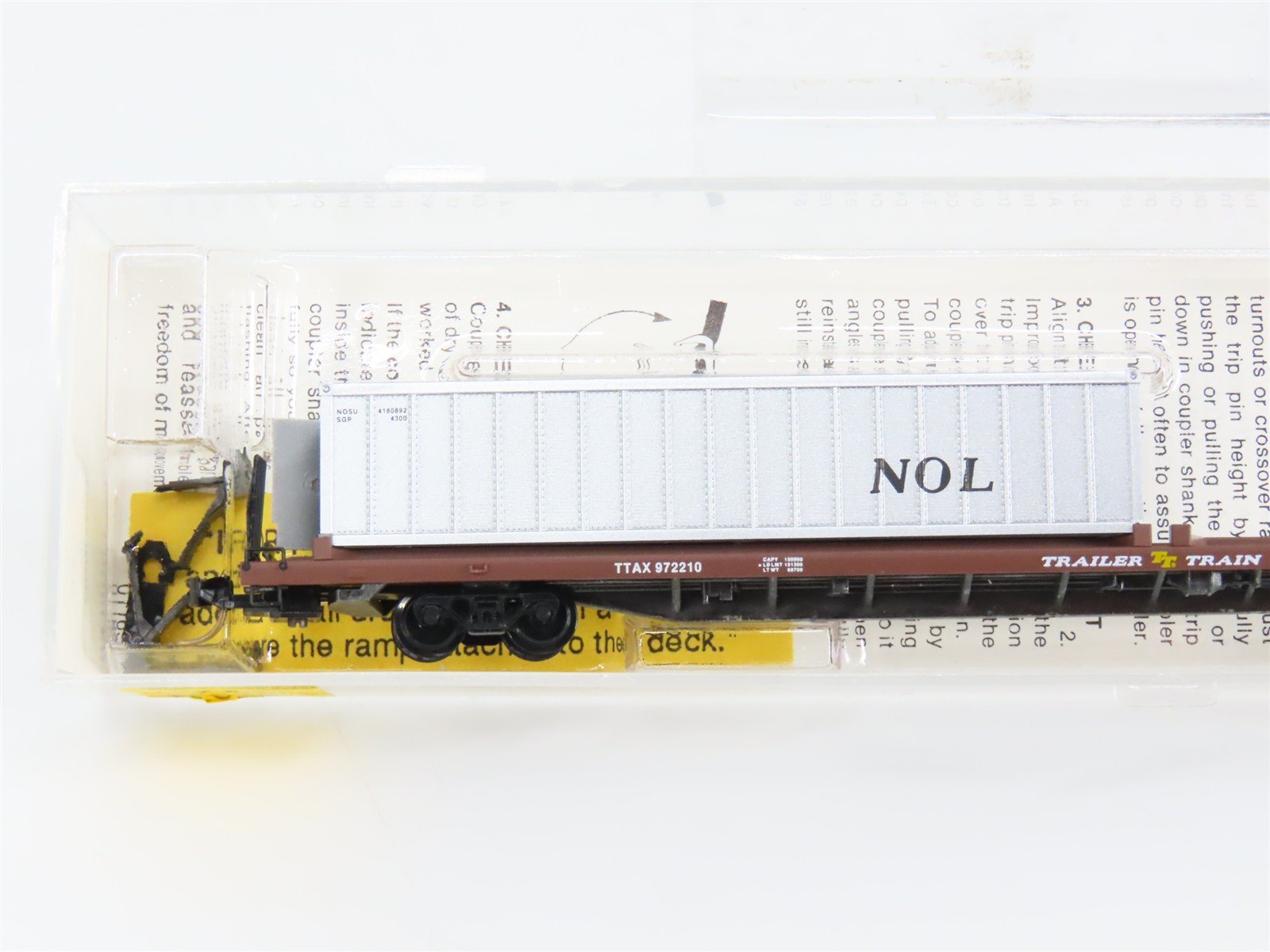 N Scale Micro-Trains 72223 TTAX Trailer Train 89' Flat Car 972210 RTR