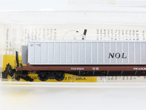 N Scale Micro-Trains 72223 TTAX Trailer Train 89' Flat Car 972210 RTR