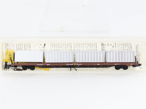 N Scale Micro-Trains 72020-4 TTAX Trailer Train 89' Flat Car 972216 RTR