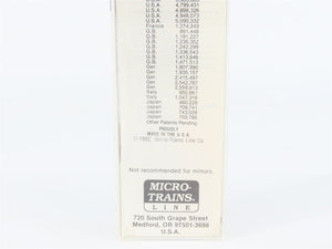 N Scale Micro-Trains 72020-4 TTAX Trailer Train 89' Flat Car 972216 RTR