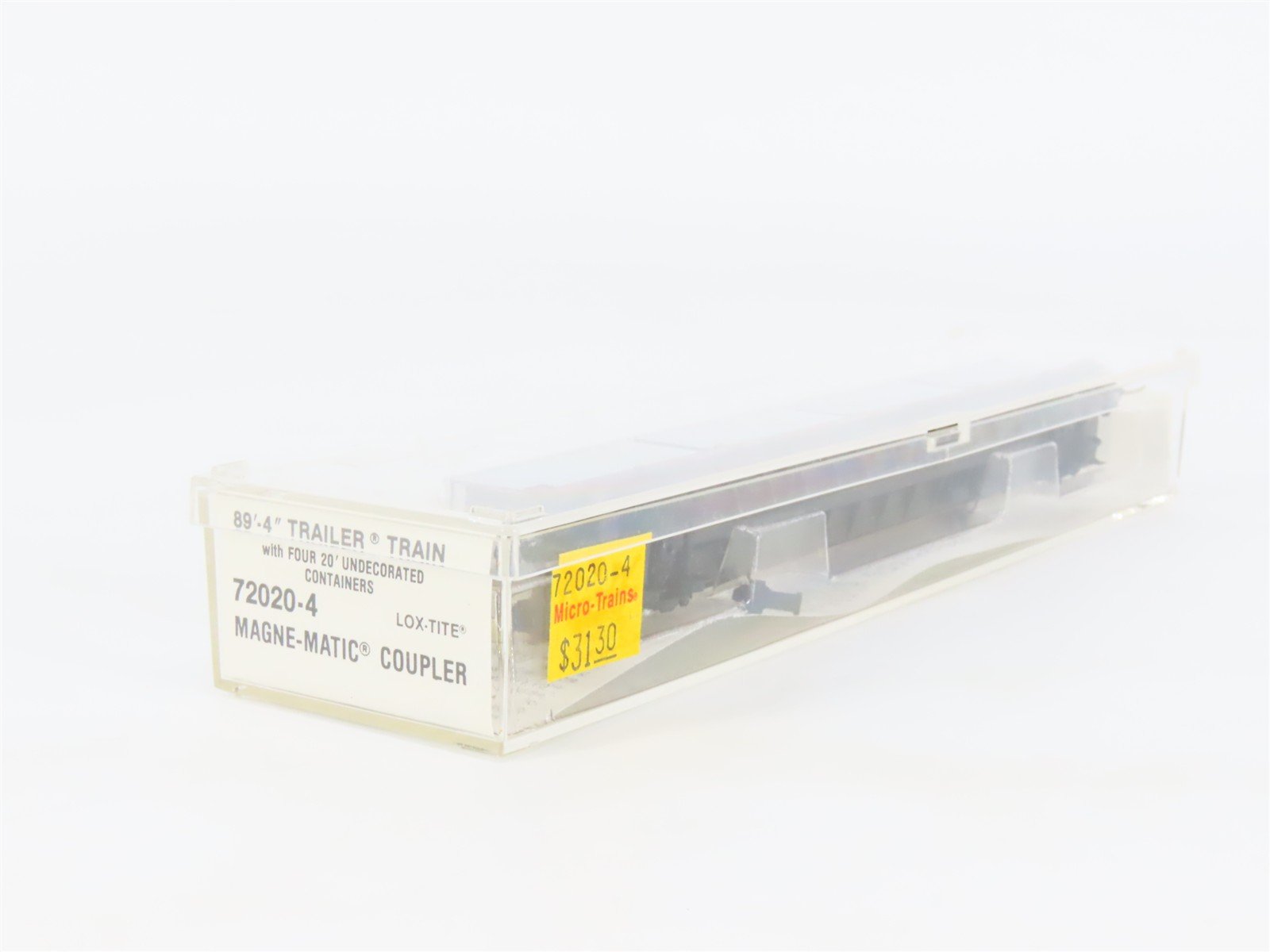 N Scale Micro-Trains 72020-4 TTAX Trailer Train 89' Flat Car with Containers RTR