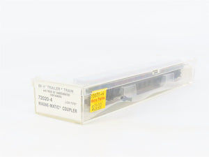 N Scale Micro-Trains 72020-4 TTAX Trailer Train 89' Flat Car with Containers RTR