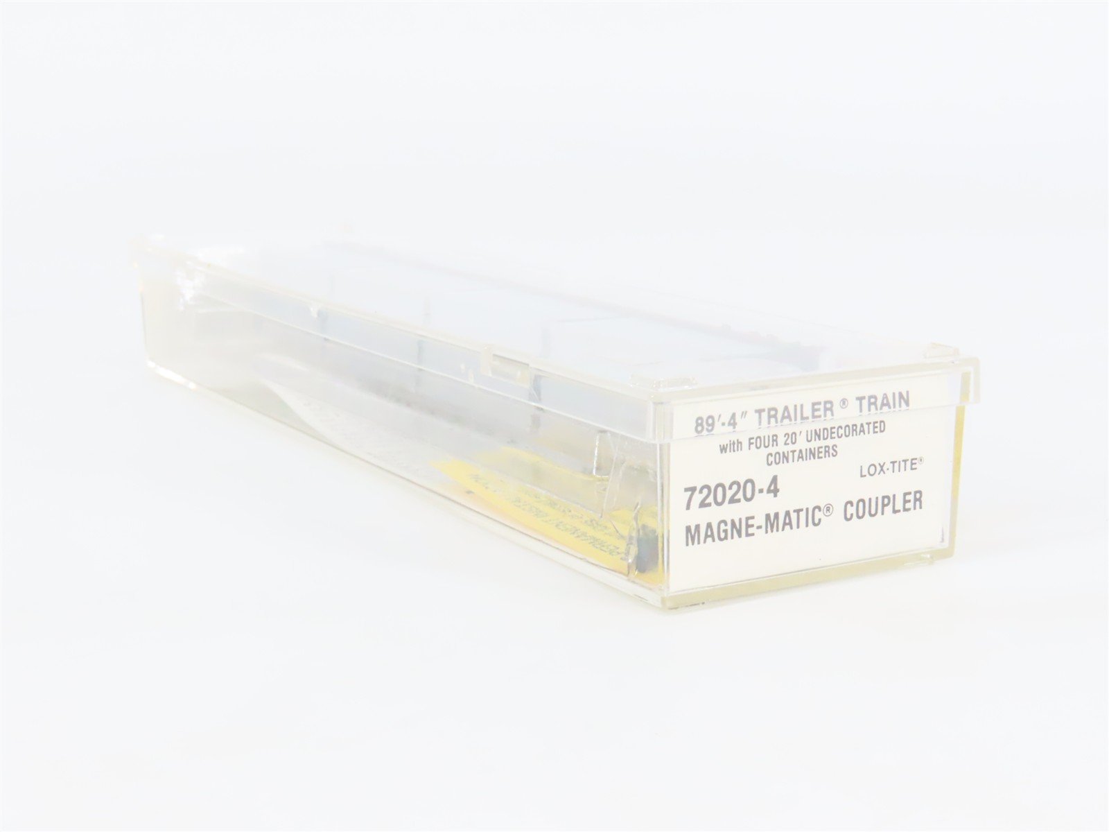 N Scale Micro-Trains 72020-4 TTAX Trailer Train 89' Flat Car with Containers RTR