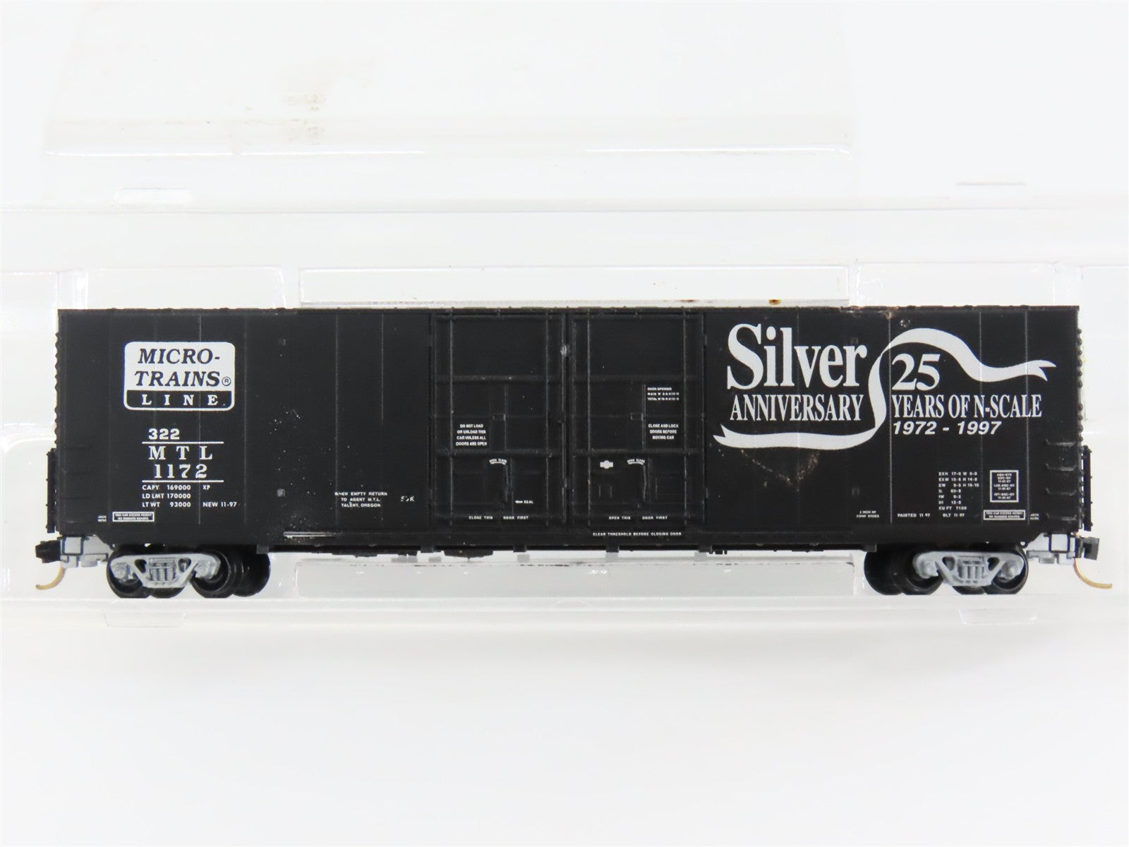 N Scale Micro-Trains MTL Micro-Trains Line 60' Box Car 1172 RTR
