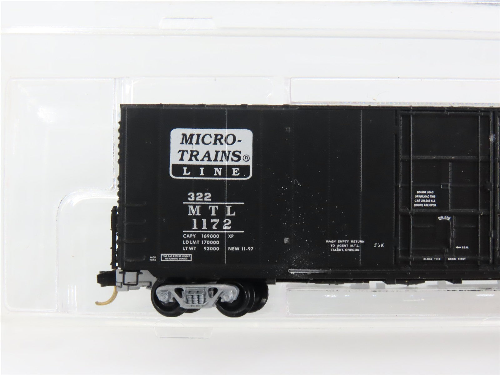 N Scale Micro-Trains MTL Micro-Trains Line 60' Box Car 1172 RTR
