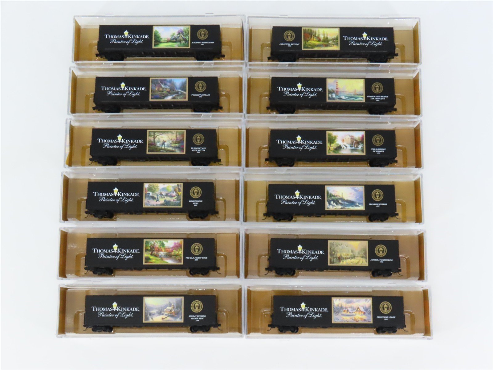 Lot of 12: N Scale Scale Assorted Box Car