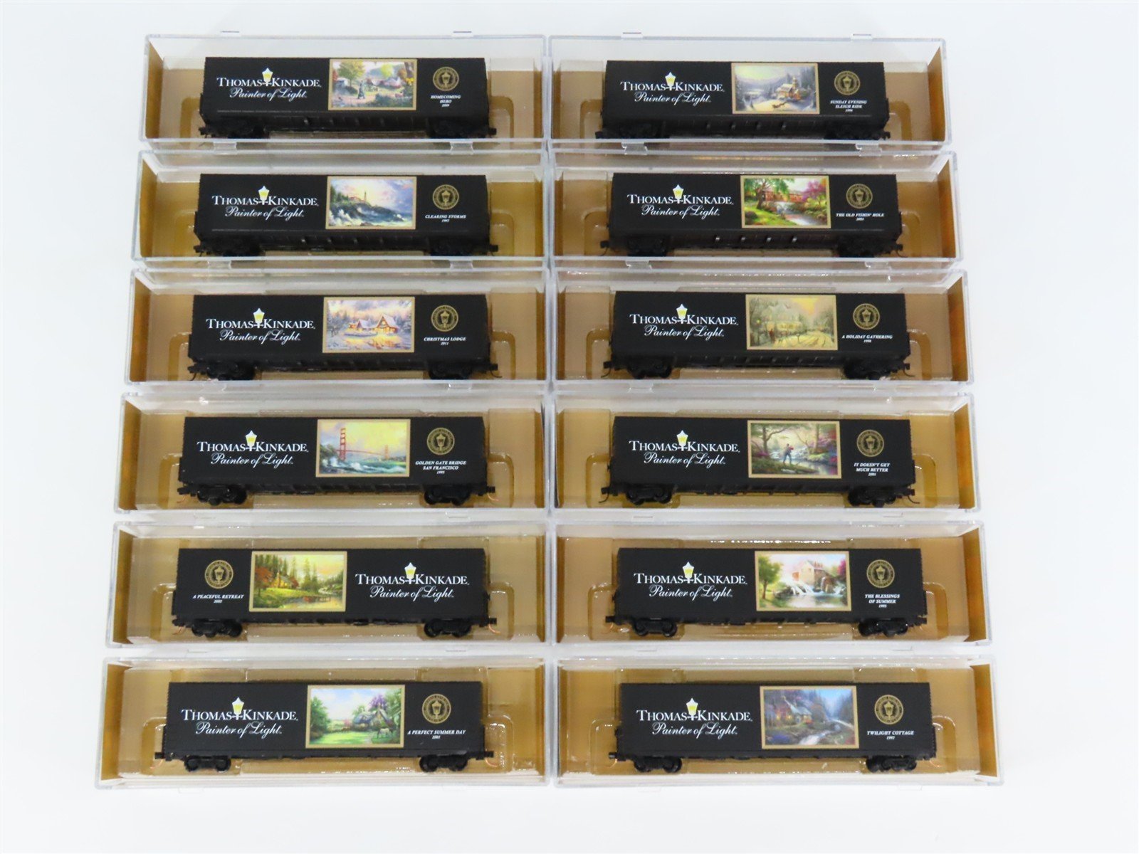 Lot of 12: N Scale Scale Assorted Box Car