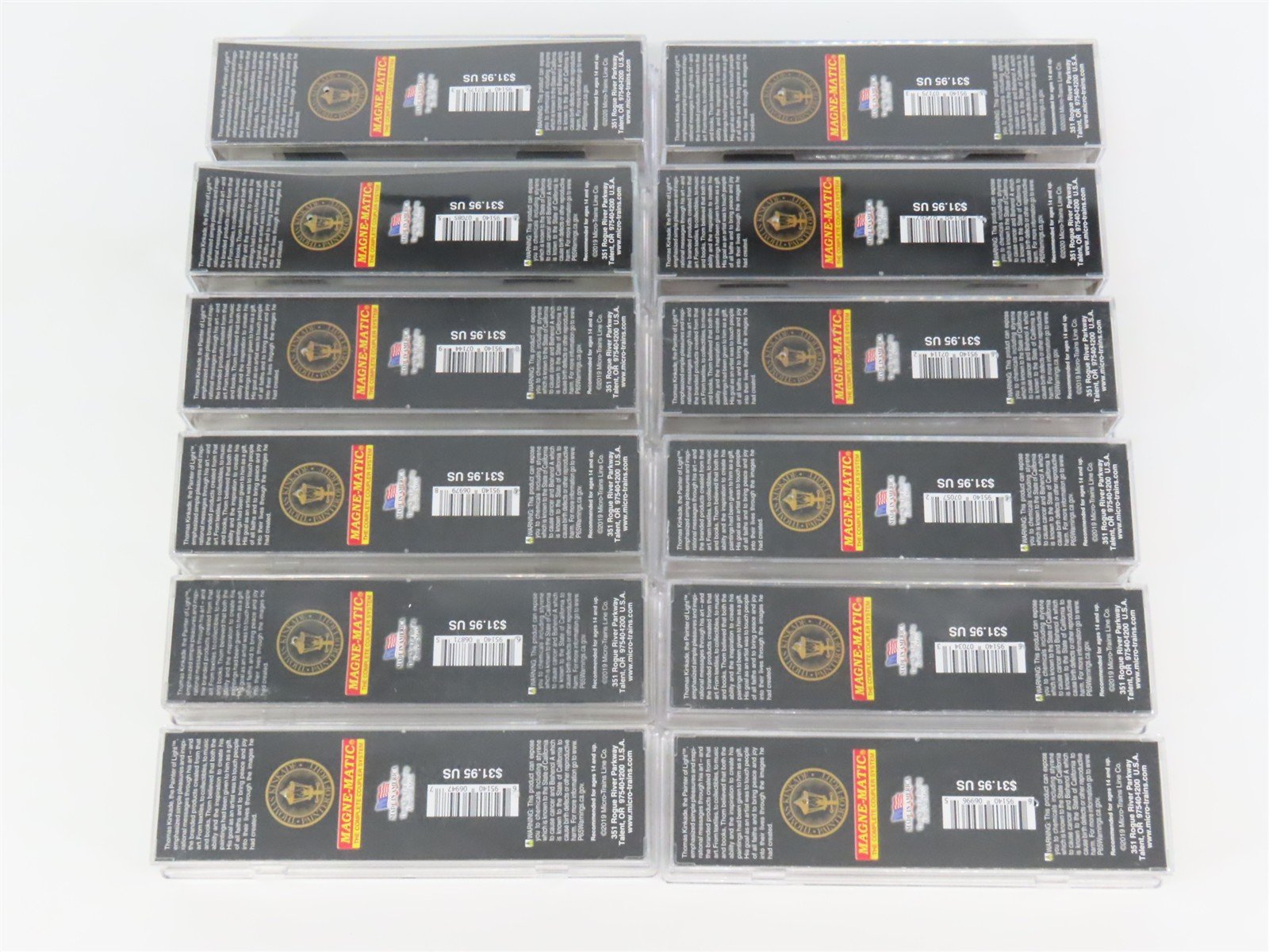 Lot of 12: N Scale Scale Assorted Box Car
