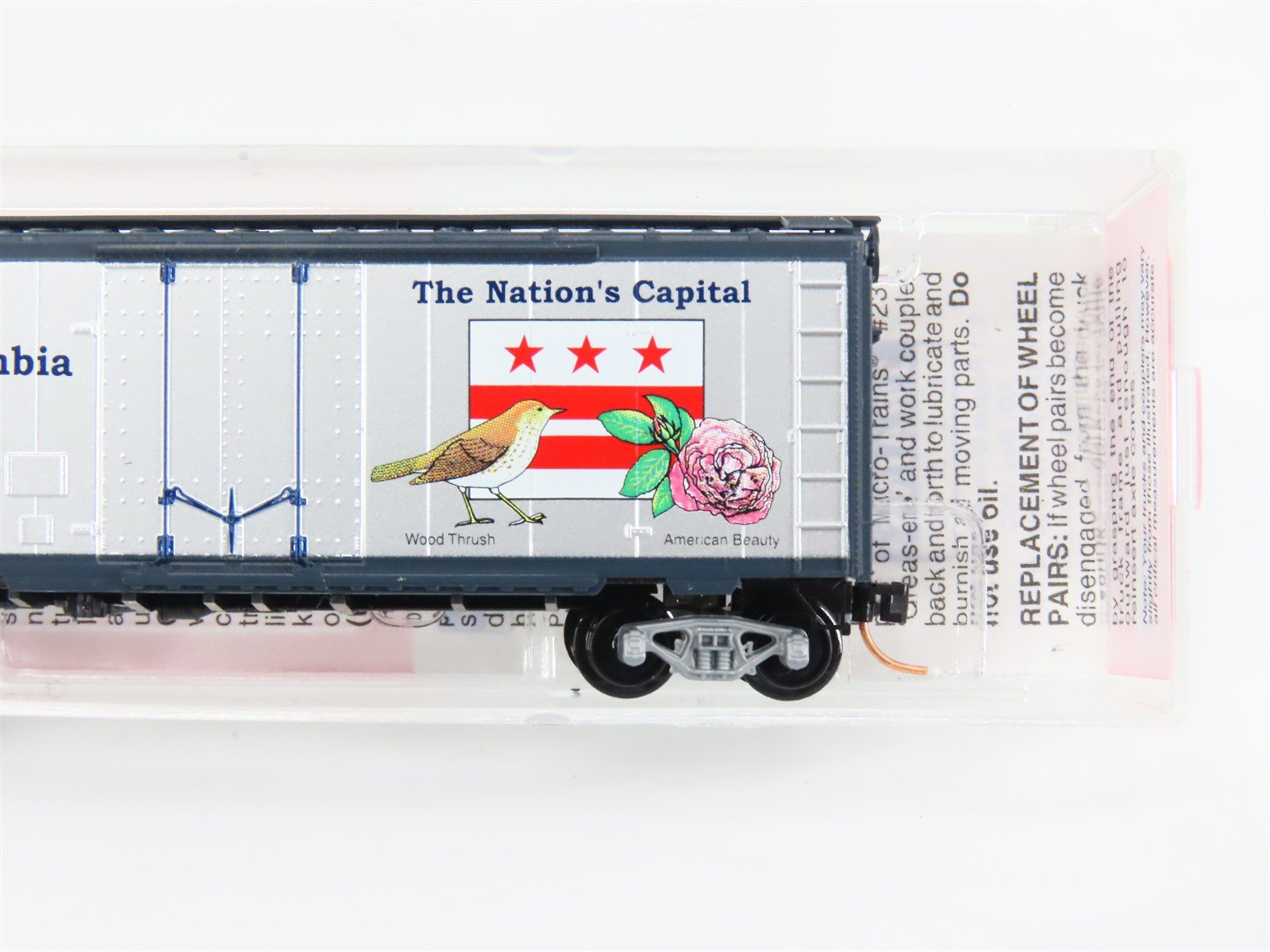 N Scale Micro-Trains DC District of Columbia 40' Box Car 1800 RTR