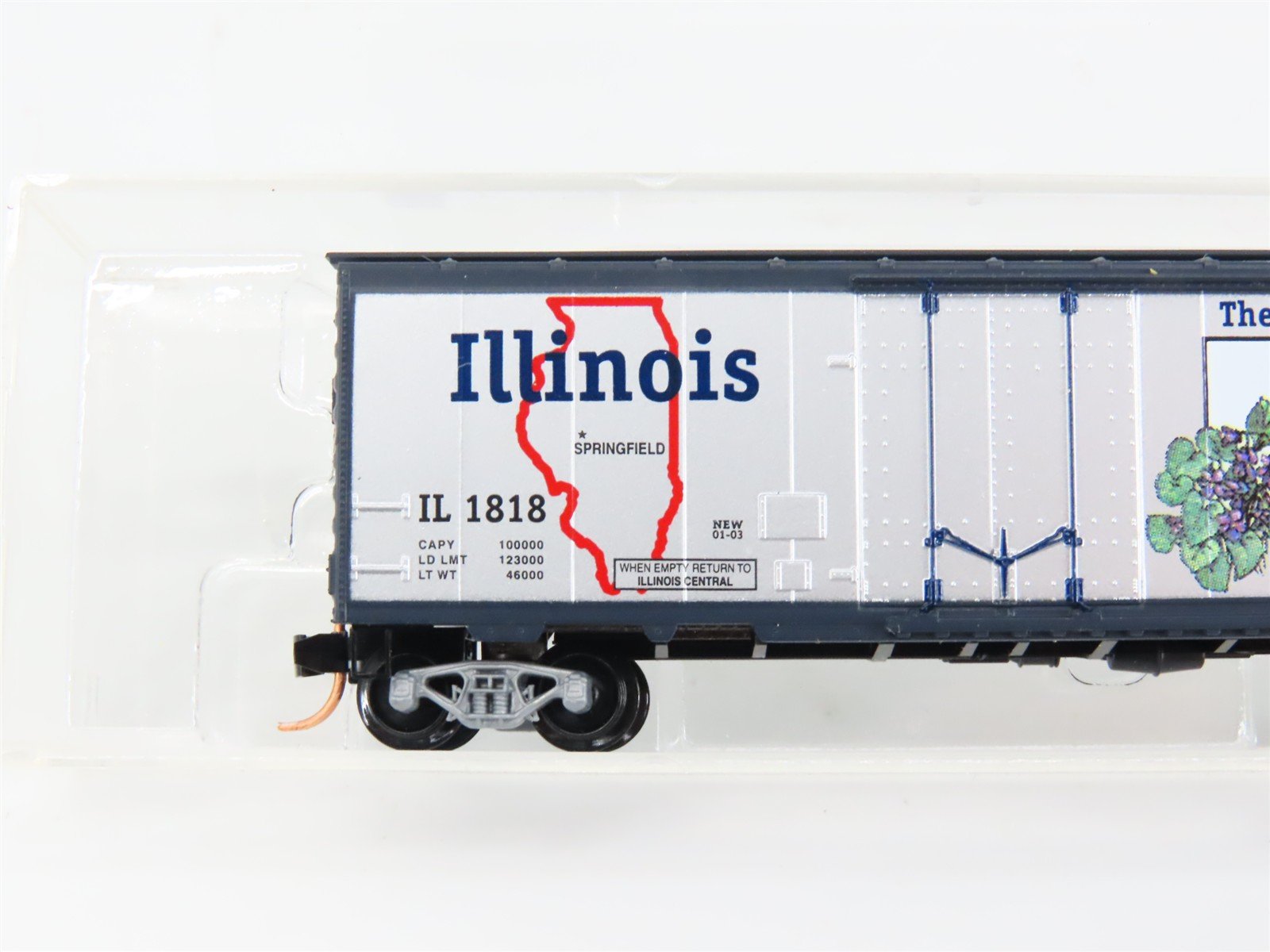 N Scale Micro-Trains IL Illinois Central Box Car 1818 RTR