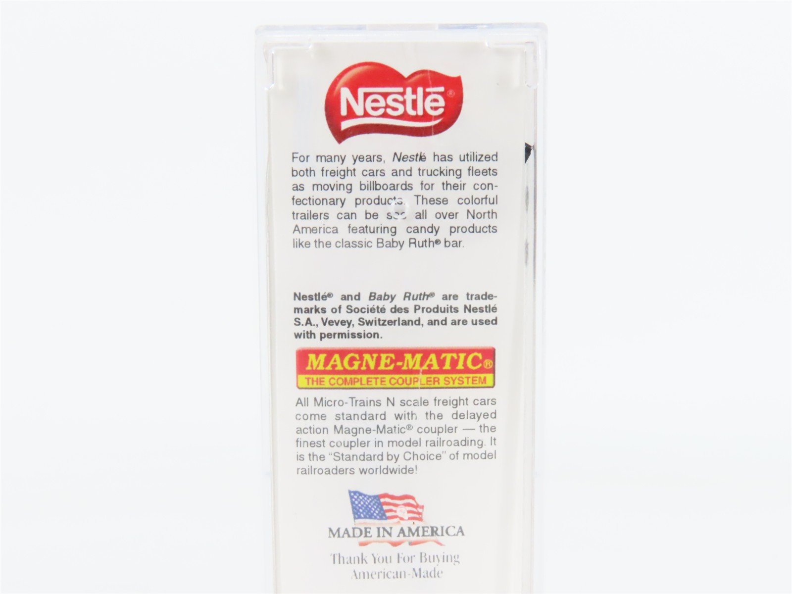 N Scale Micro-Trains 45200092 NADX Nestlé 48' 48' Van Trailer 23458 RTR