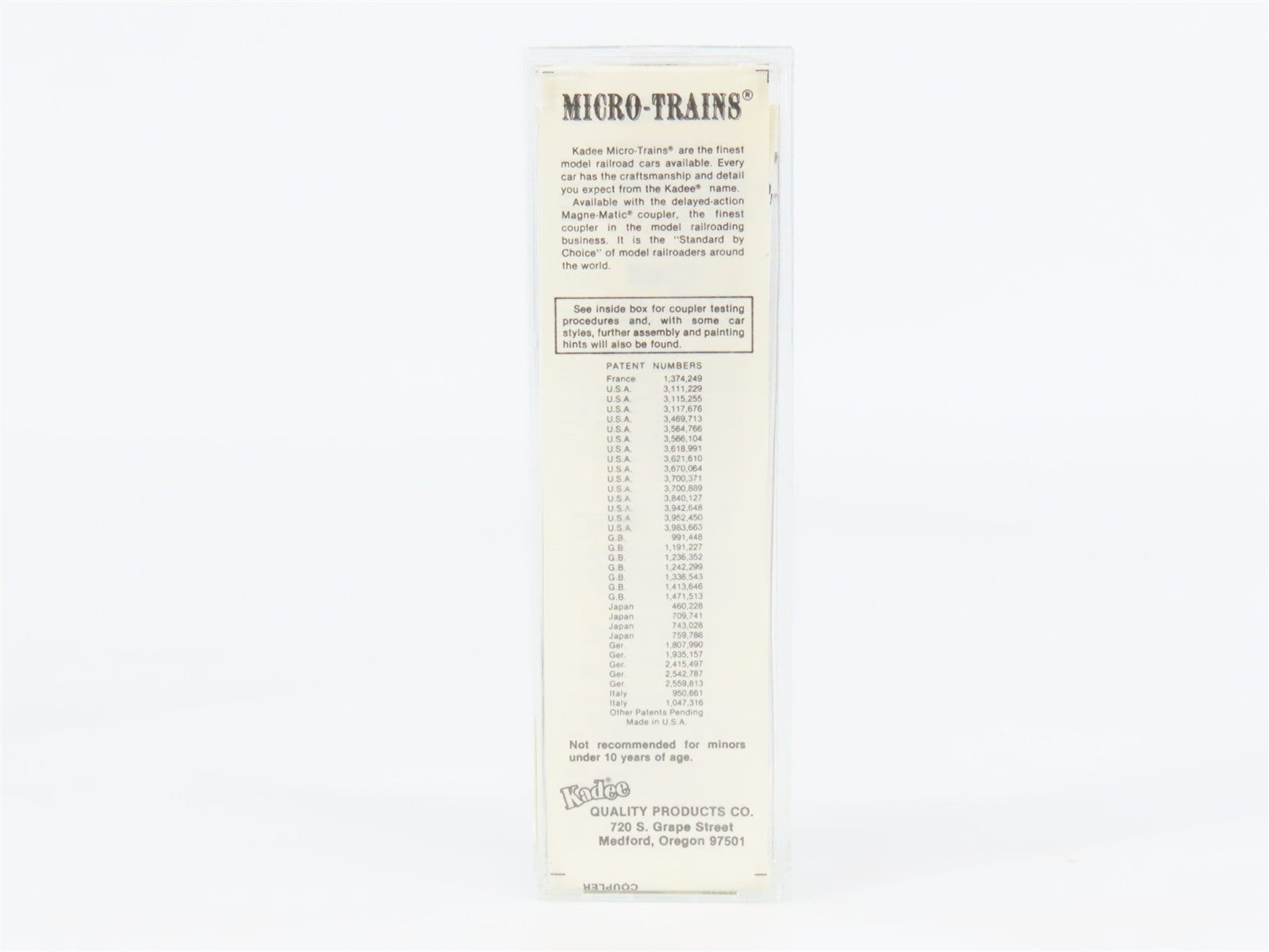 N Scale Micro-Trains 67010 ATSF Santa Fe 45' 45' Van Trailer 207158 RTR