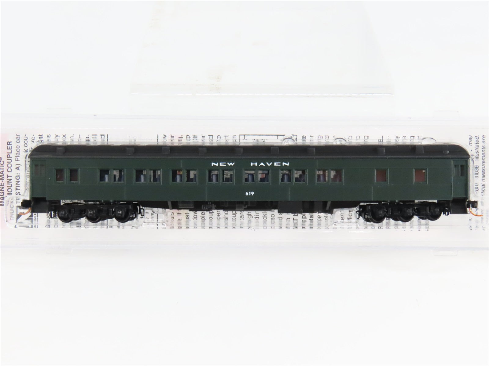 N Scale Micro-Trains 14300100 NH New Haven 28-1 Heavyweight Parlor Car 619 RTR