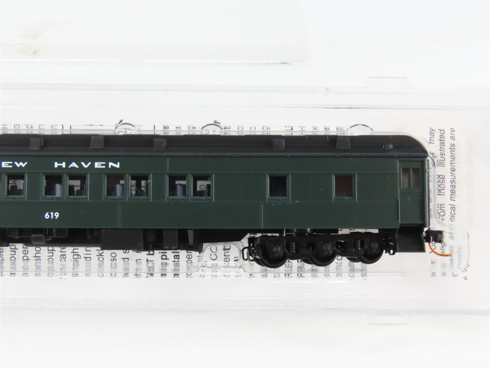 N Scale Micro-Trains 14300100 NH New Haven 28-1 Heavyweight Parlor Car 619 RTR