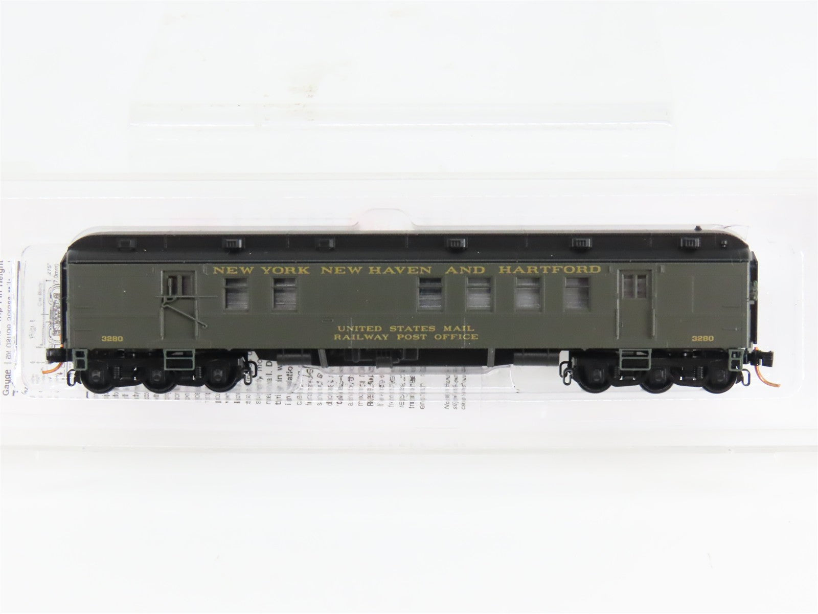 N Scale Micro-Trains 14000020 New York New Haven & Hartford RPO Car RTR