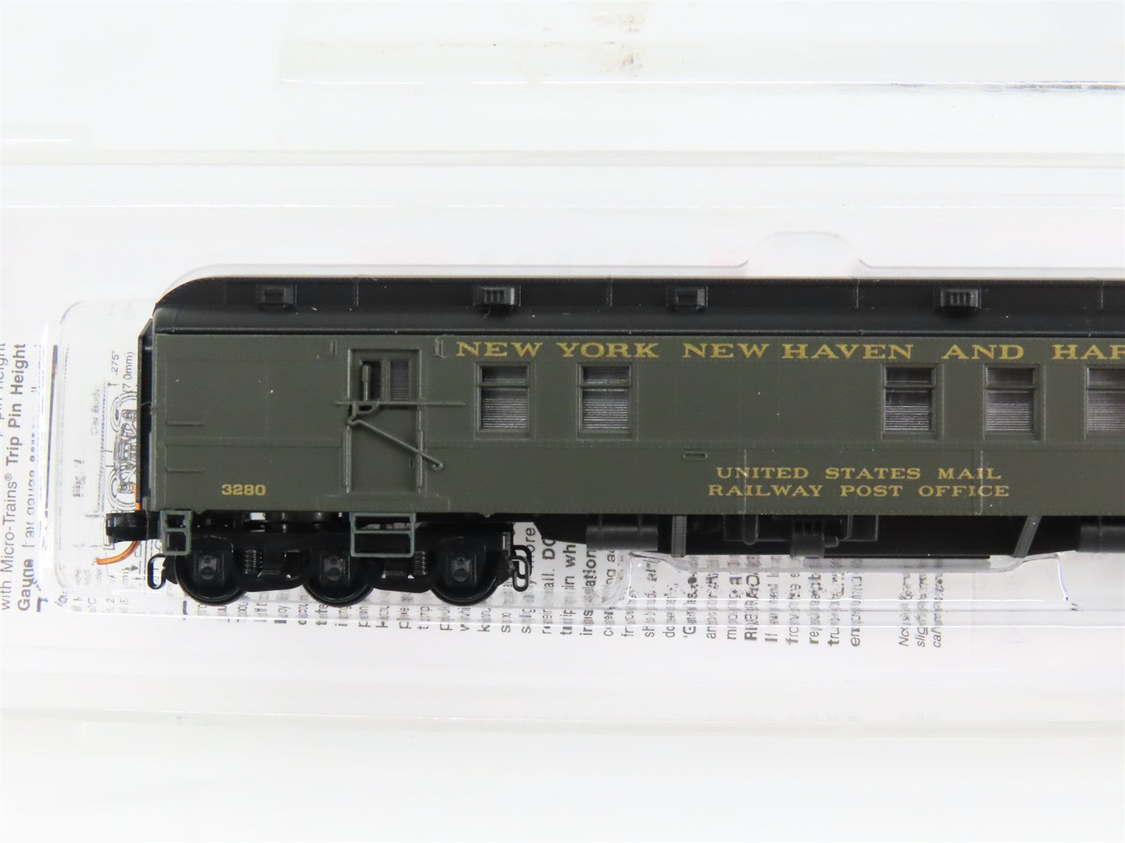 N Scale Micro-Trains 14000020 New York New Haven & Hartford RPO Car RTR
