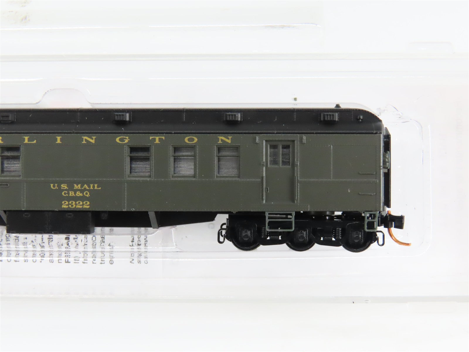 N Scale Micro-Trains 14000030 Burlington Railway Post Office Car RTR