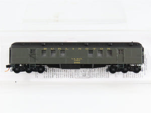 N Scale Micro-Trains 14000030 CB&Q Burlington Railway Post Office Car 2322 RTR