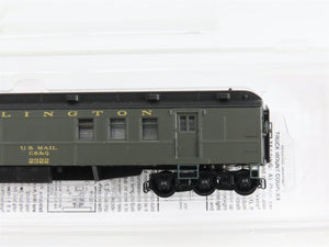 N Scale Micro-Trains 14000030 CB&Q Burlington Railway Post Office Car 2322 RTR