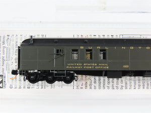 N Scale Micro-Trains 14800030 CB&Q Burlington 70' 70' Mail Baggage Car 1923 RTR