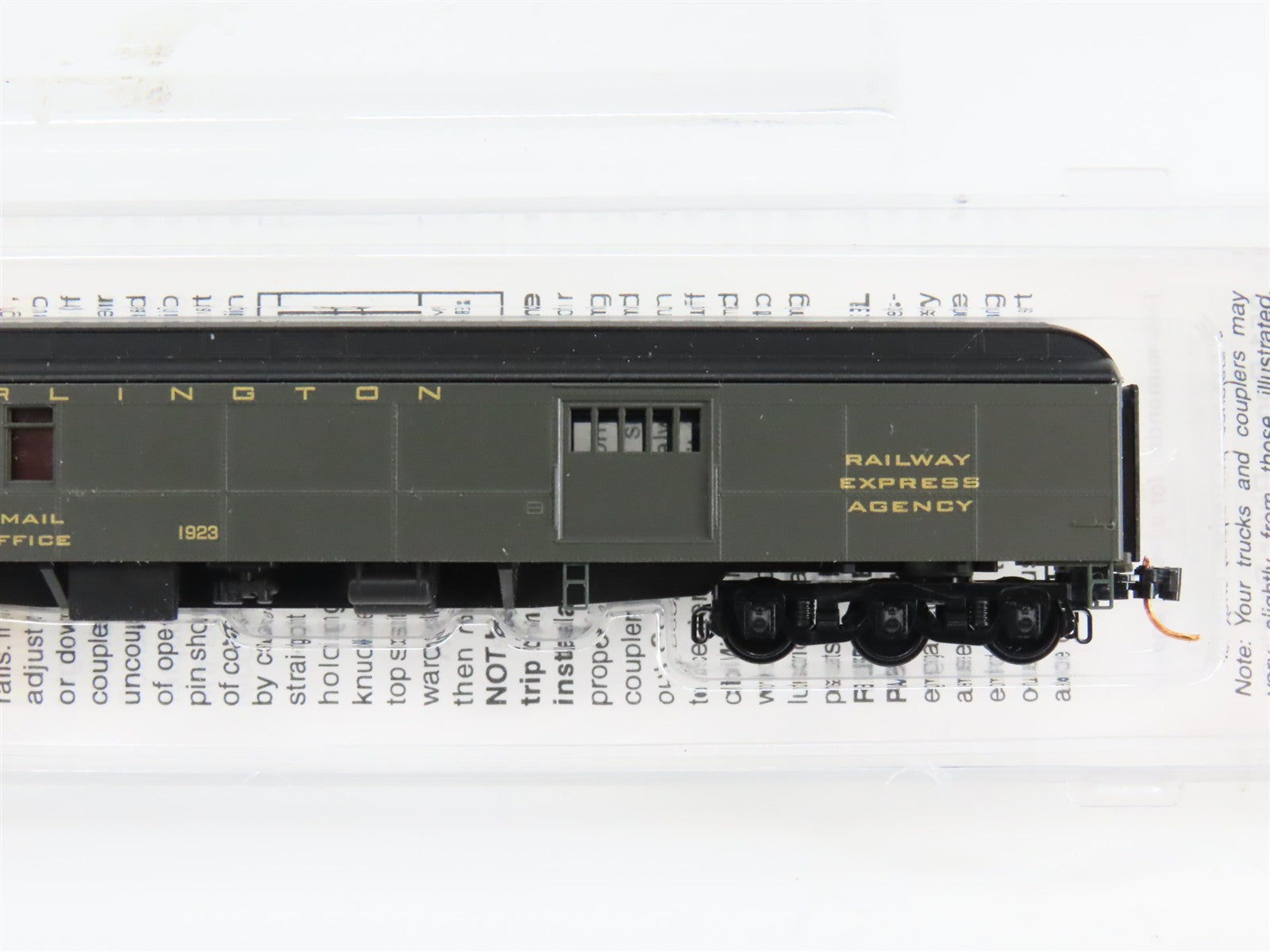 N Scale Micro-Trains 14800030 CB&Q Burlington 70' 70' Mail Baggage Car 1923 RTR