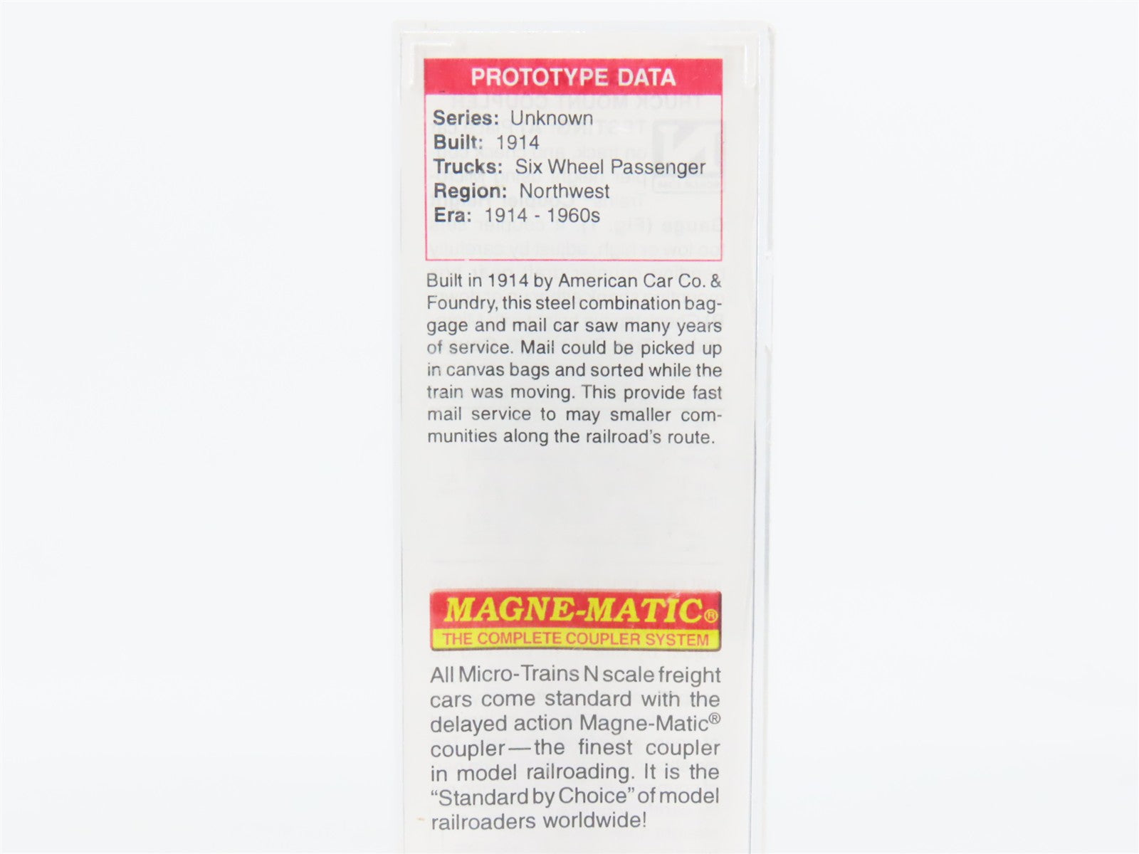 N Scale Micro-Trains 14800030 CB&Q Burlington 70' 70' Mail Baggage Car 1923 RTR