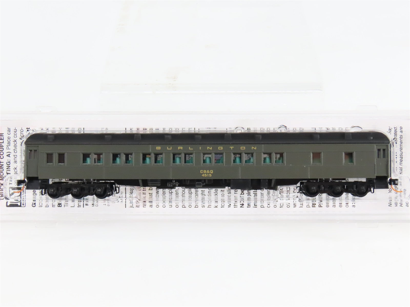 N Scale Micro-Trains 14300030 CB&Q Burlington 28-1 Heavyweight Parlor Car RTR