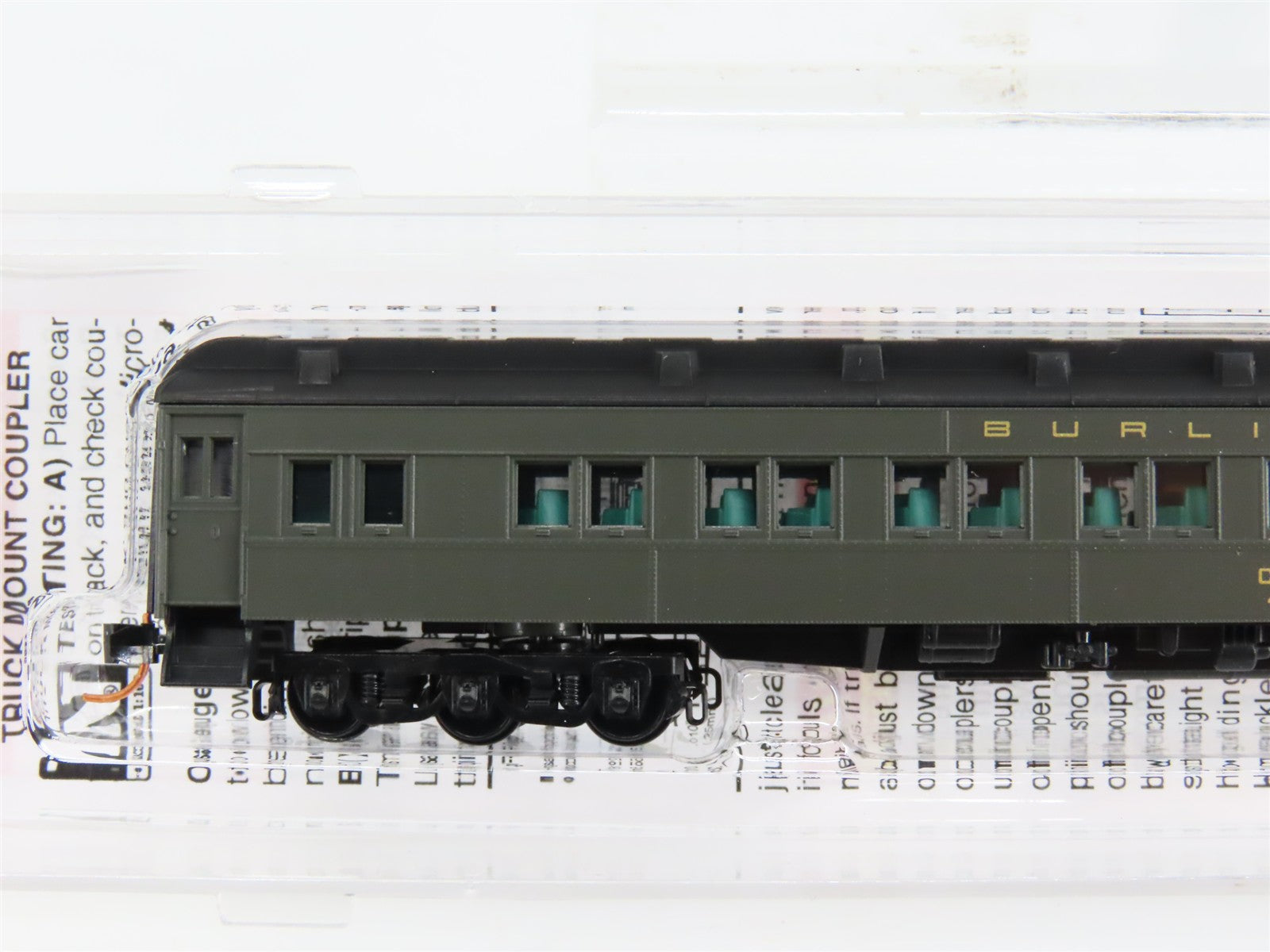 N Scale Micro-Trains 14300030 CB&Q Burlington 28-1 Heavyweight Parlor Car RTR