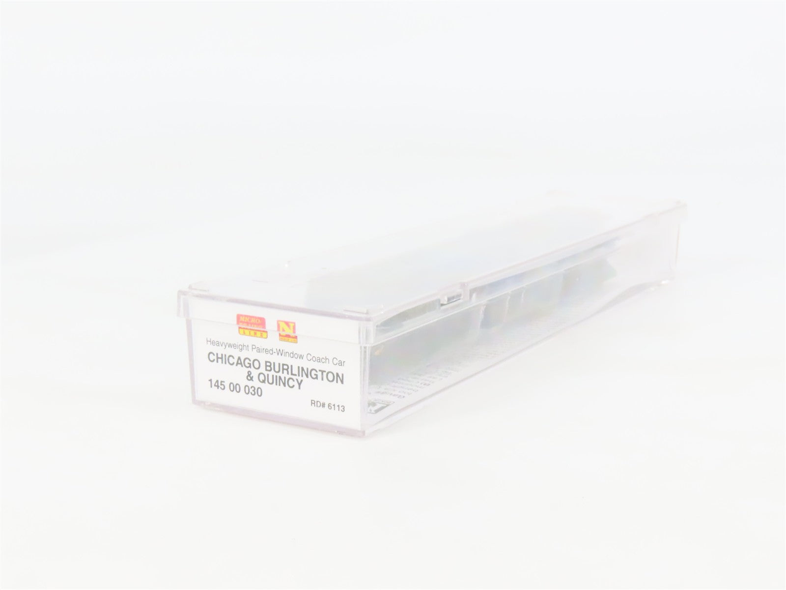 N Scale Micro-Trains 14500030 CB&Q Chicago Burlington & Quincy Coach 6113 RTR