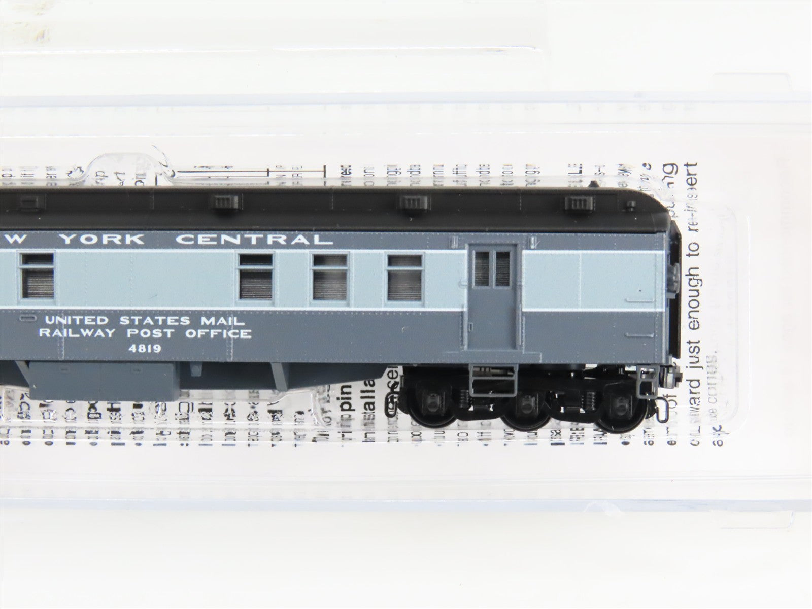 N Scale Micro-Trains 14000130 NYC New York Central Heavyweight RPO 4819 RTR