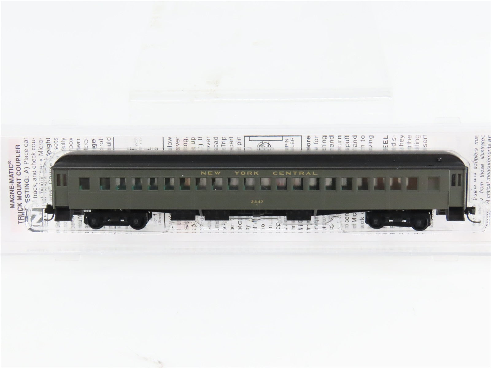 N Scale Micro-Trains 16000110 NYC New York Central 78' Coach 2347 RTR