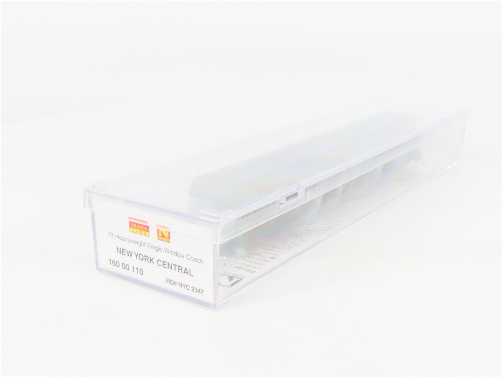 N Scale Micro-Trains 16000110 NYC New York Central 78' Coach 2347 RTR