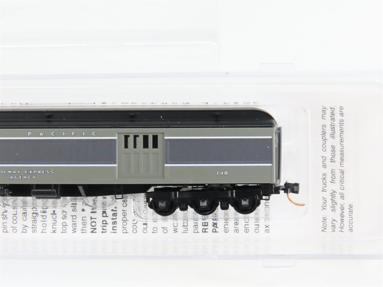 N Scale Micro-Trains 14700190 UP Union Pacific 70' 70' Heavyweight Baggage RTR
