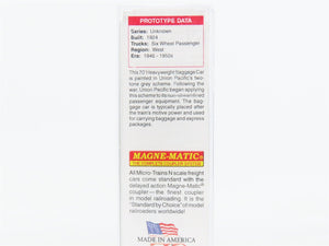 N Scale Micro-Trains 14700190 UP Union Pacific 70' 70' Heavyweight Baggage RTR