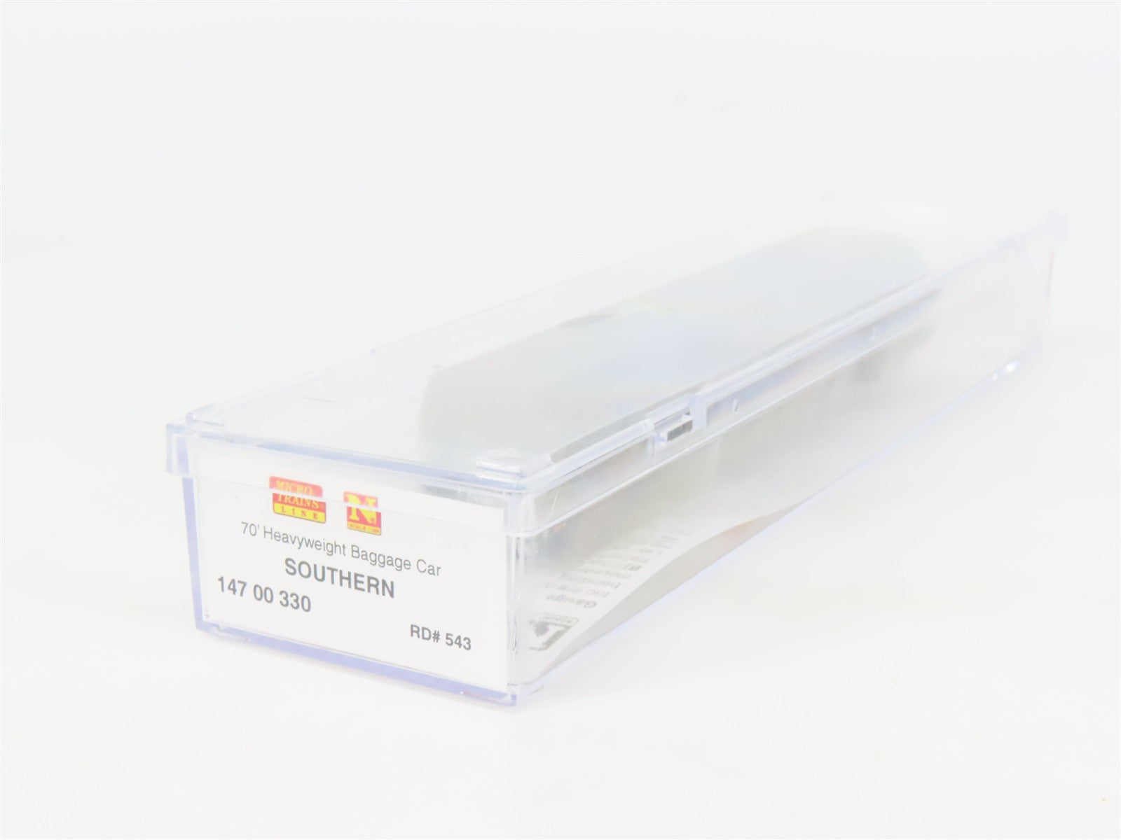 N Scale Micro-Trains 14700330 SOU Southern 70' Heavyweight Baggage 543 RTR