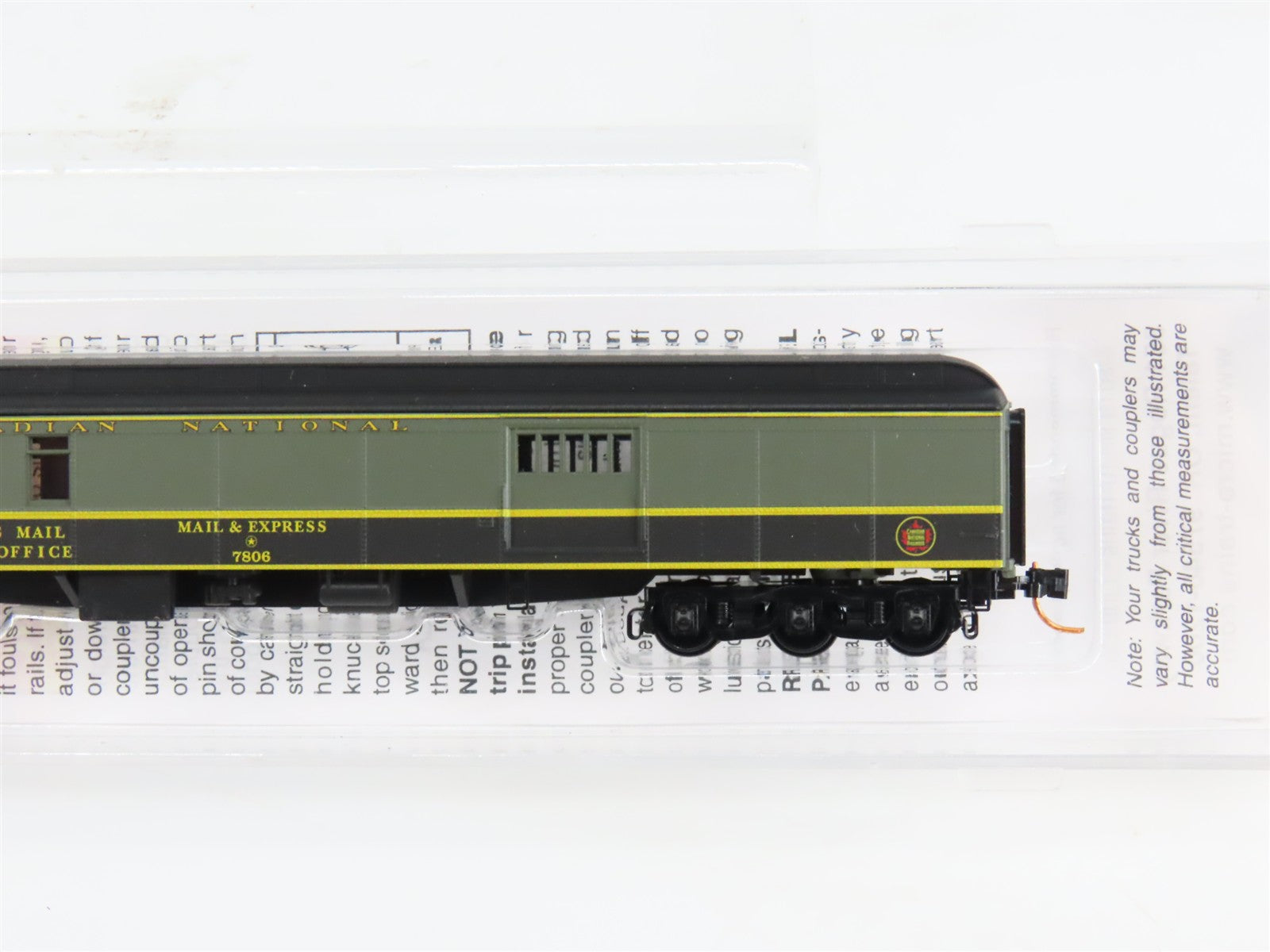N Scale Micro-Trains 14800150 CN Canadian National 70' Baggage 7806 RTR