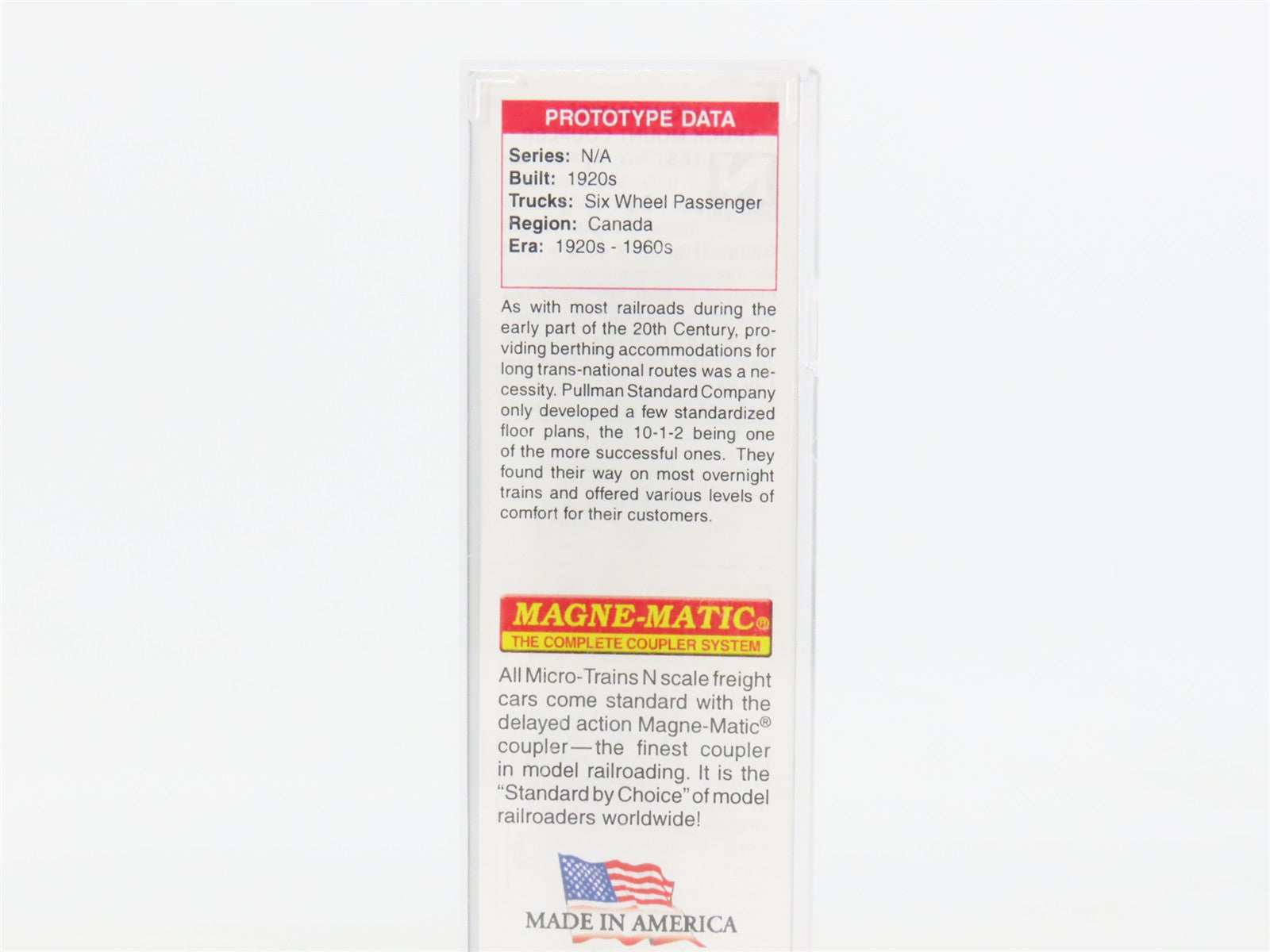 N Scale Micro-Trains 14100150 Canadian National 10-1-2 Heavyweight Sleeper RTR